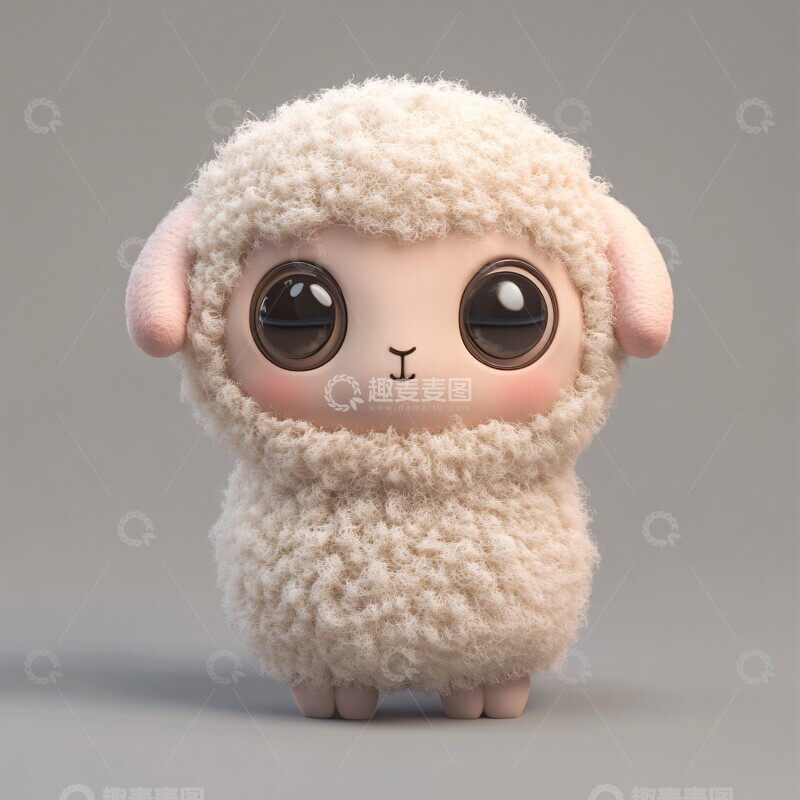 高清大图下载【趣麦麦图】羊羔盲盒角色