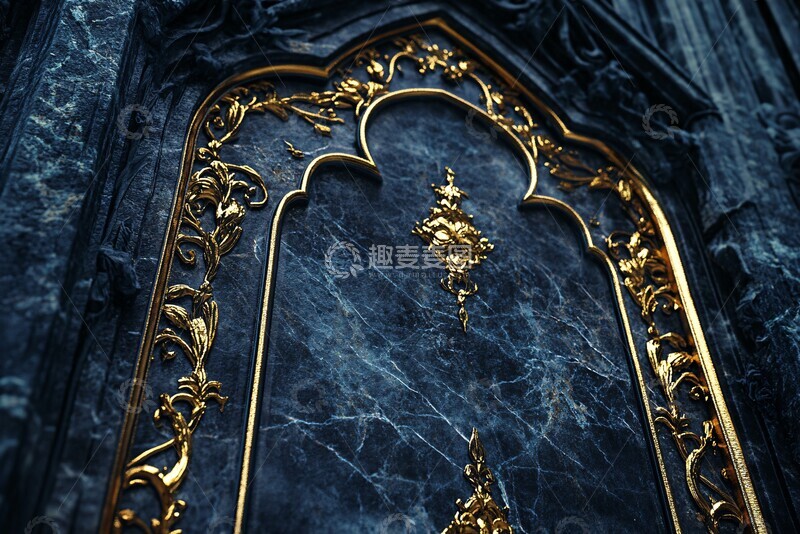高清大图下载【趣麦麦图】哥特风大理石镶金
