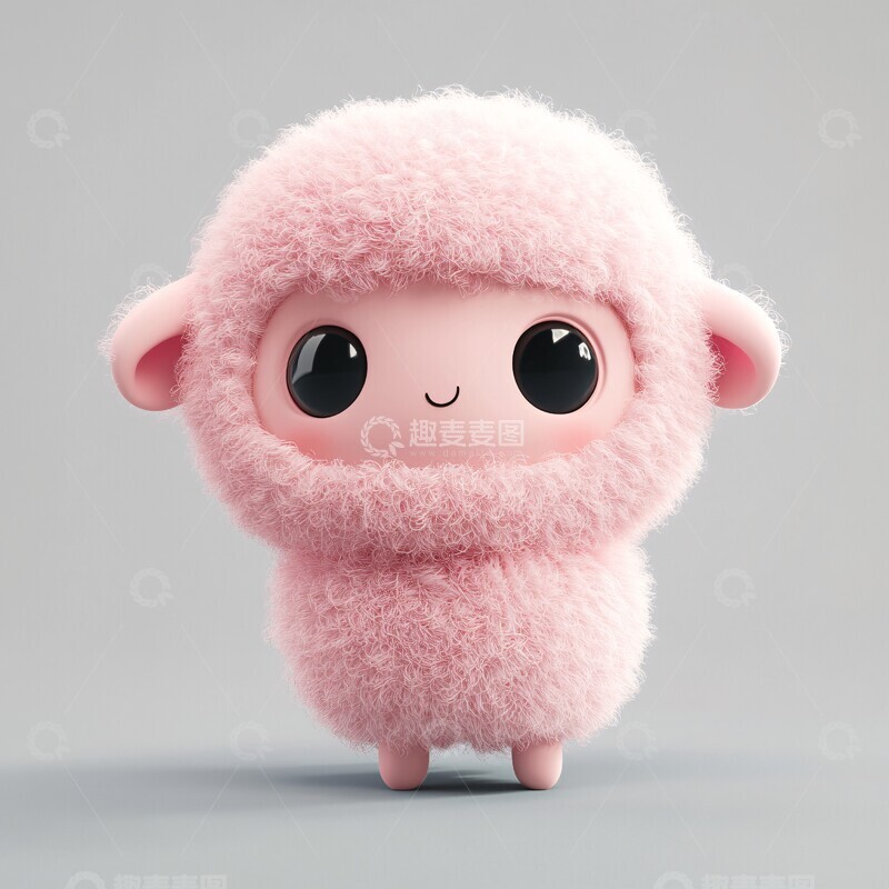 高清大图下载【趣麦麦图】粉色小羊盲盒3