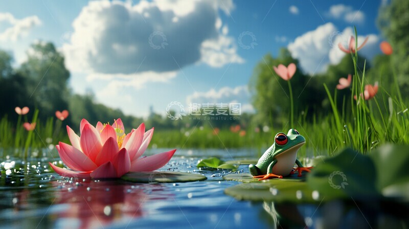 高清大图下载【趣麦麦图】夏日森林小景2