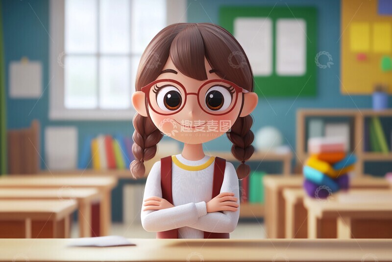 高清大图下载【趣麦麦图】课堂老师教学场景