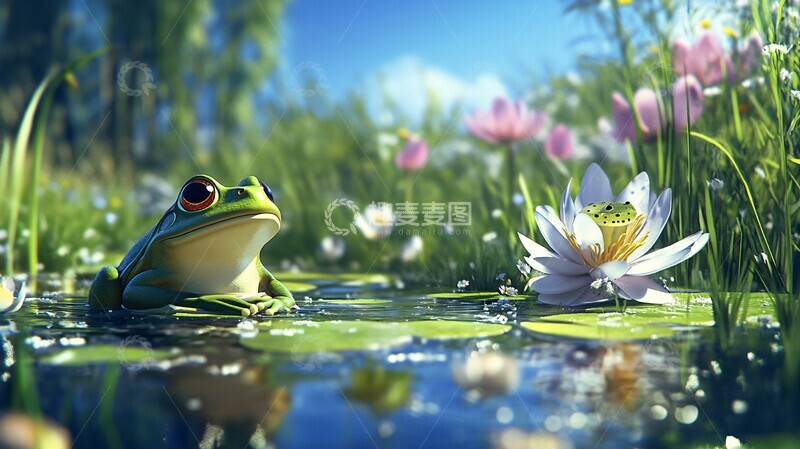 高清大图下载【趣麦麦图】夏日森林小景1