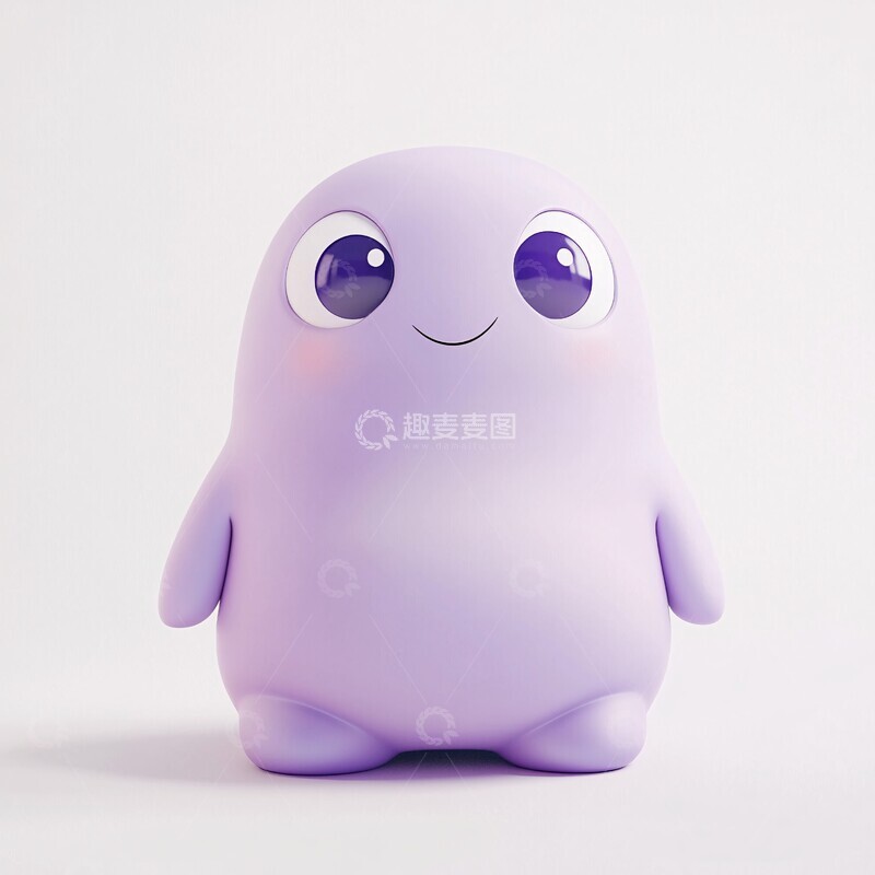 高清大图下载【趣麦麦图】紫色卡通玩偶2