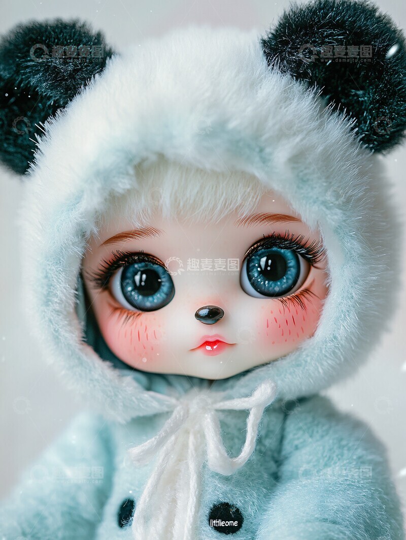 高清大图下载【趣麦麦图】熊猫娃娃熊猫娃娃耳朵1