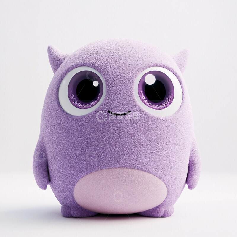 高清大图下载【趣麦麦图】紫色卡通玩偶