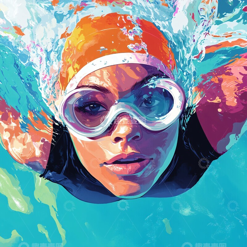 女子游泳漫画插图1