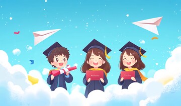 毕业云端纸飞机