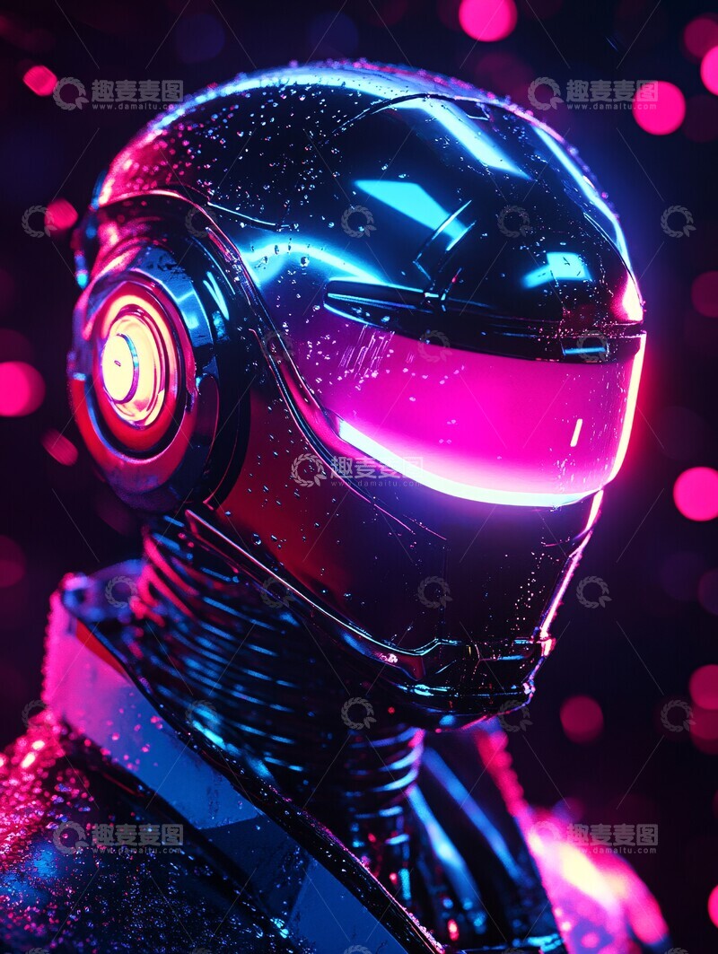 高清大图下载【趣麦麦图】机器人高速摄影