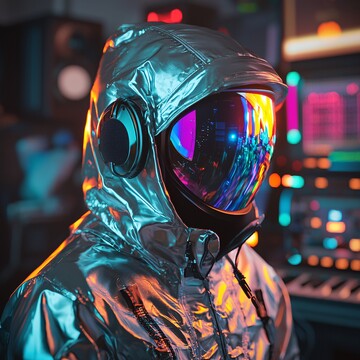 银色头盔音乐室