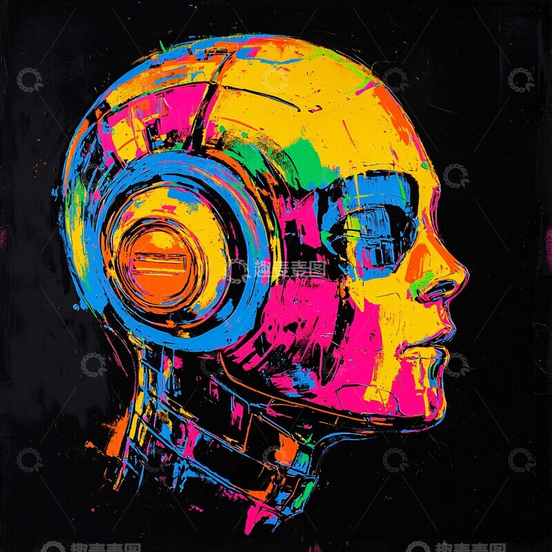 高清大图下载【趣麦麦图】科幻机器人肖像2