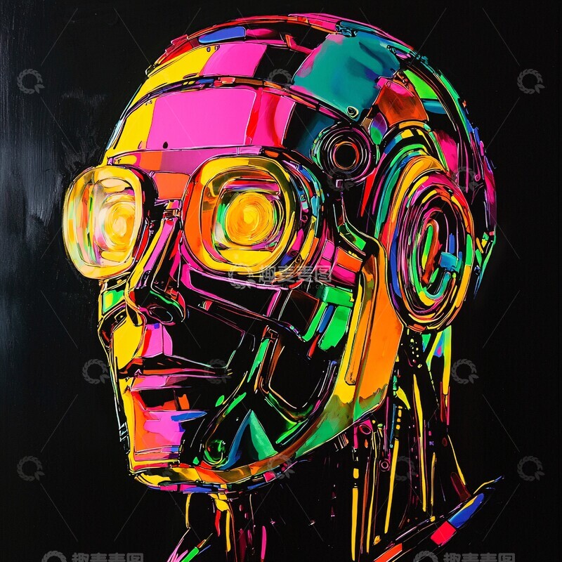 高清大图下载【趣麦麦图】科幻机器人肖像