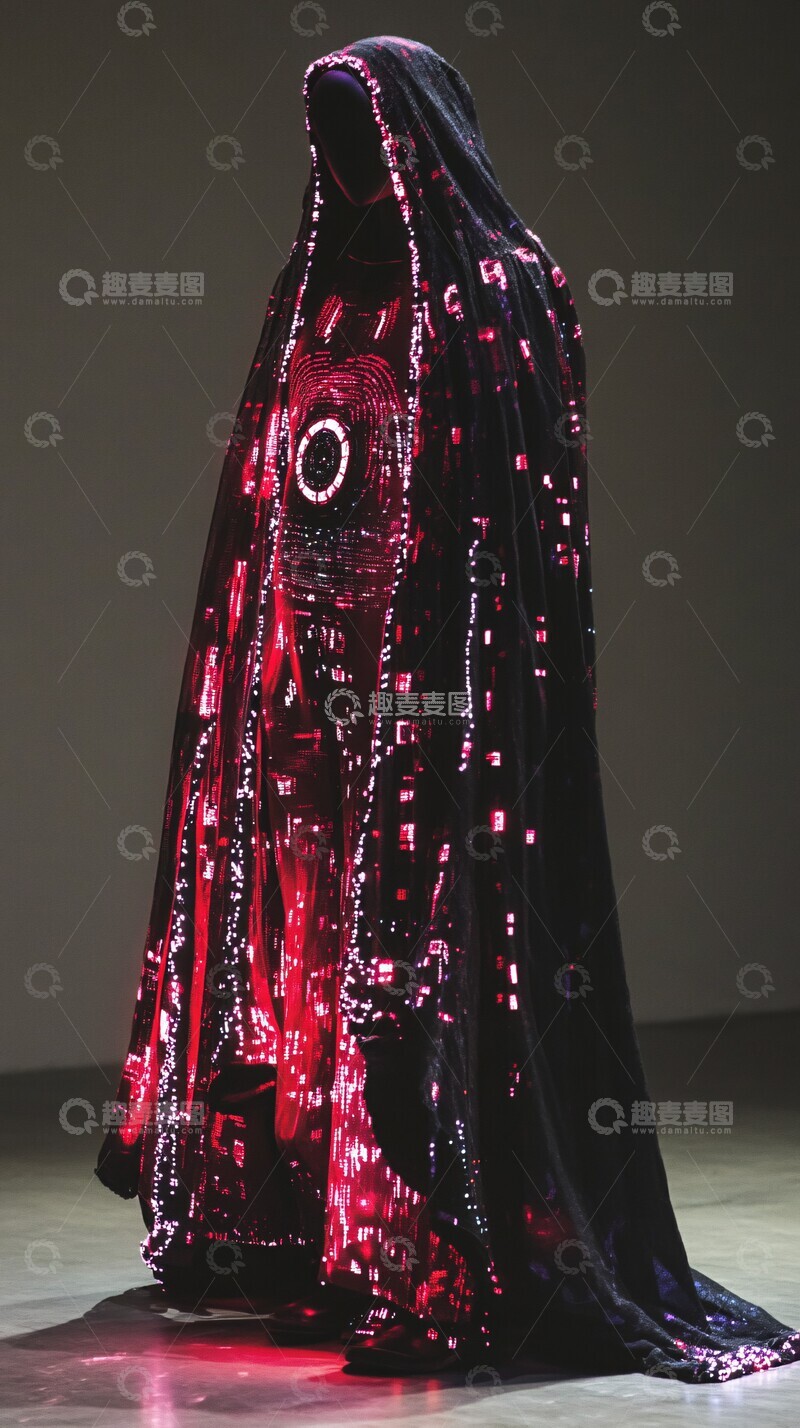 高清大图下载【趣麦麦图】赛博时尚无人类