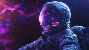 宇航员头盔太空