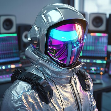 银色头盔音乐室1