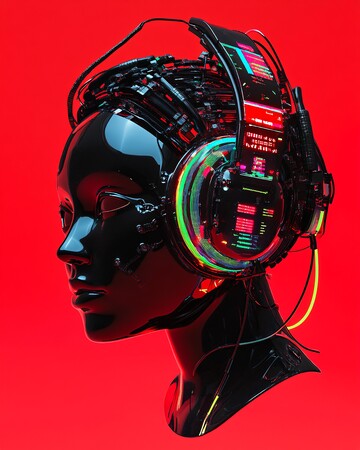 人头脑袋数据耳机1