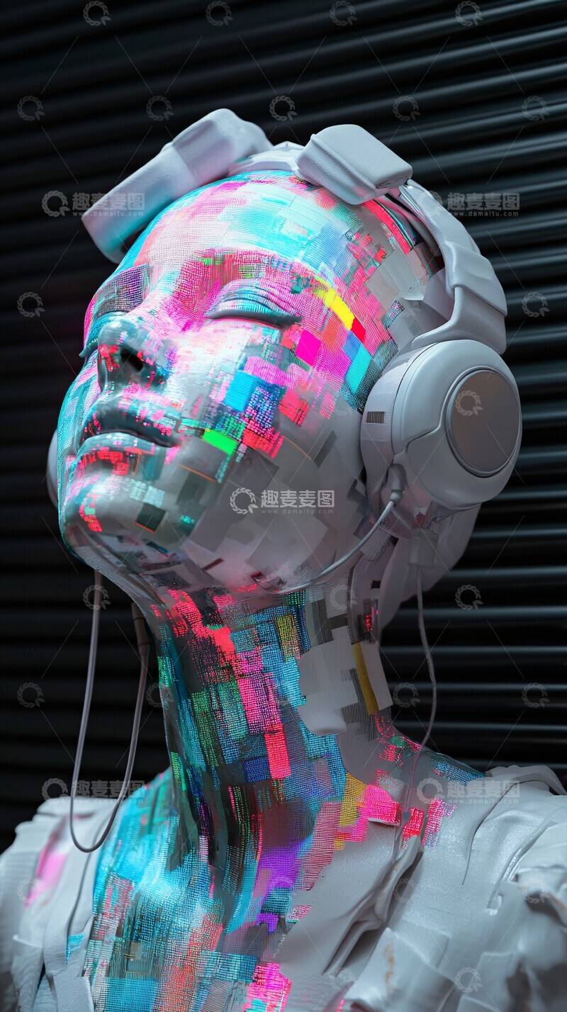 高清大图下载【趣麦麦图】彩色数码人形