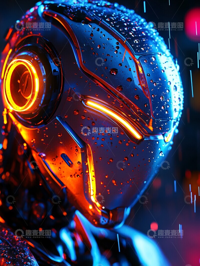 高清大图下载【趣麦麦图】机器人高速摄影2