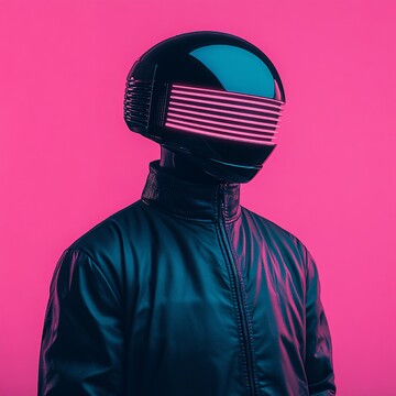 霓虹灯机器人头2