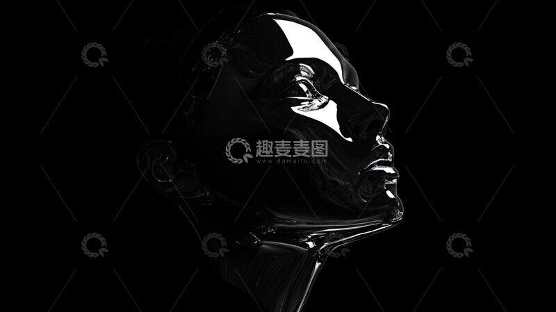 高清大图下载【趣麦麦图】铬合金机器人2