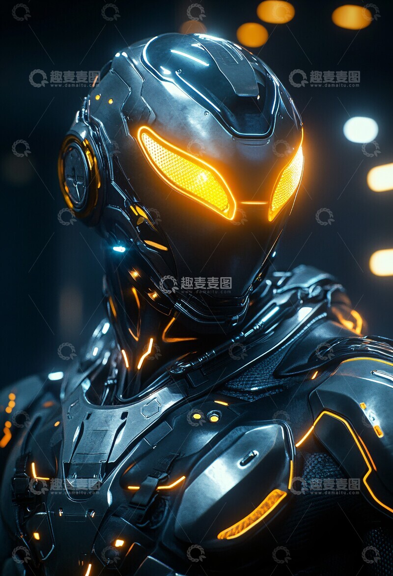 高清大图下载【趣麦麦图】机器人幻想画作1