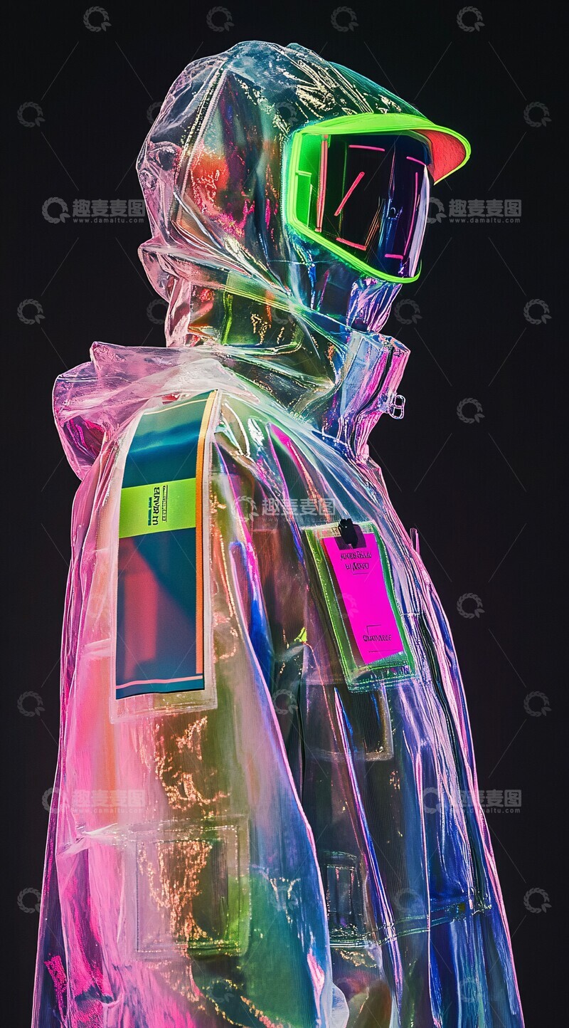 高清大图下载【趣麦麦图】虚拟现实机械外套