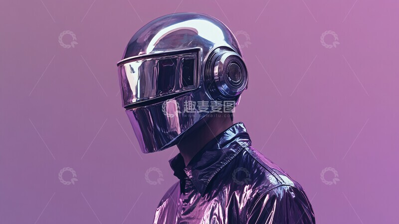 高清大图下载【趣麦麦图】银盔战士银盔战士头盔