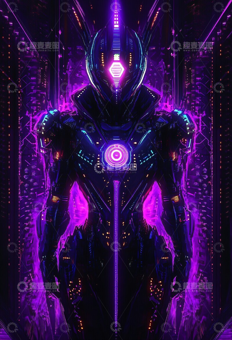 高清大图下载【趣麦麦图】机器人幻想画作