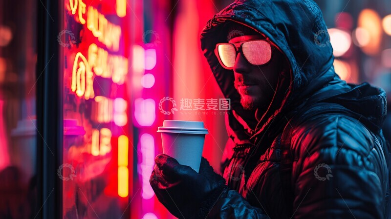 高清大图下载【趣麦麦图】外卖咖啡杯涂鸦1