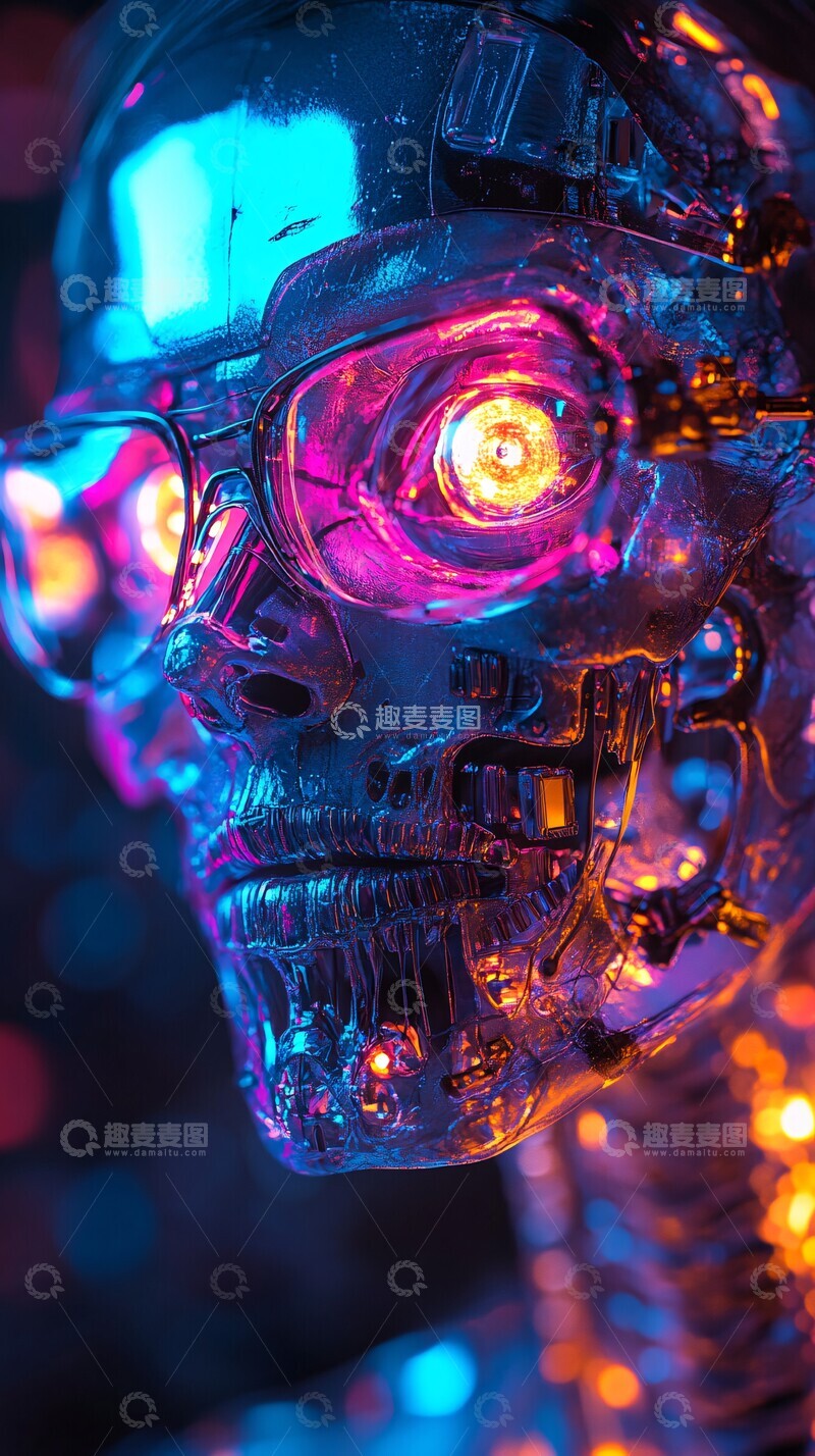 高清大图下载【趣麦麦图】未来机械生命体1