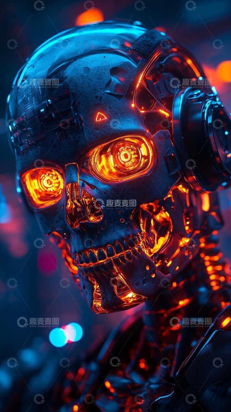 高清大图下载【趣麦麦图】未来机械生命体