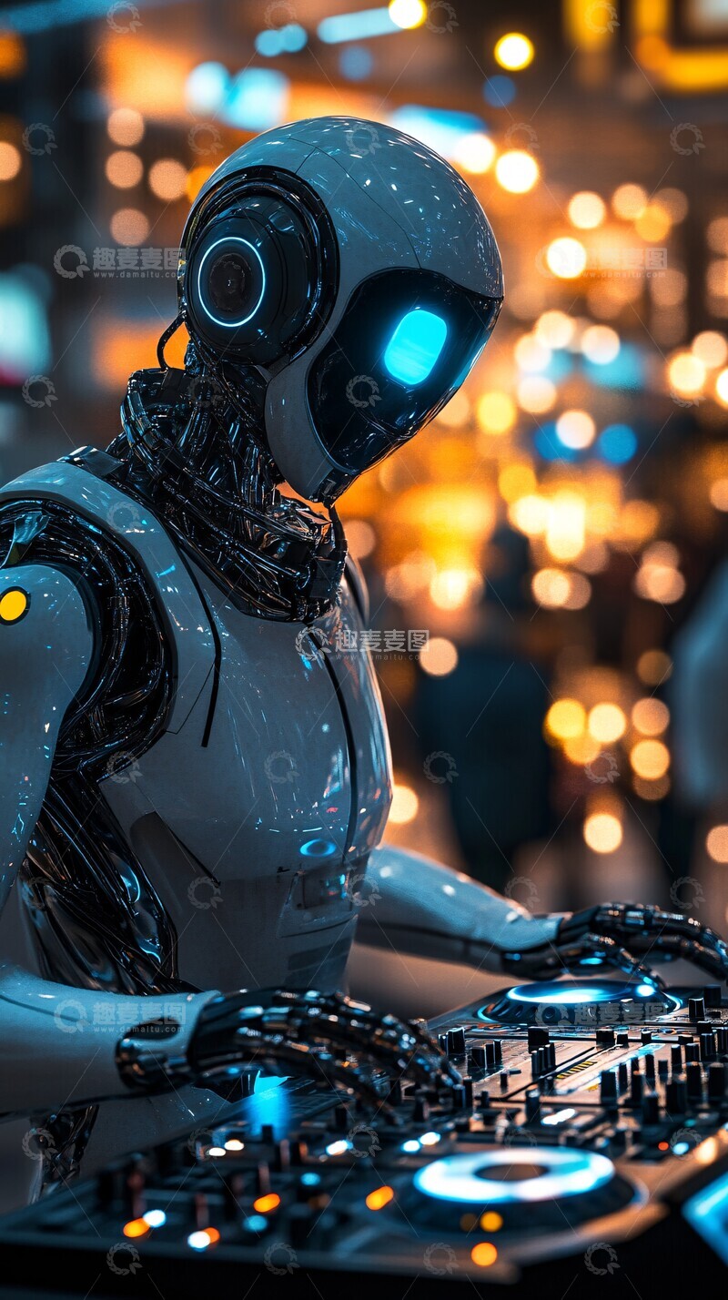 高清大图下载【趣麦麦图】赛博使用调音台2