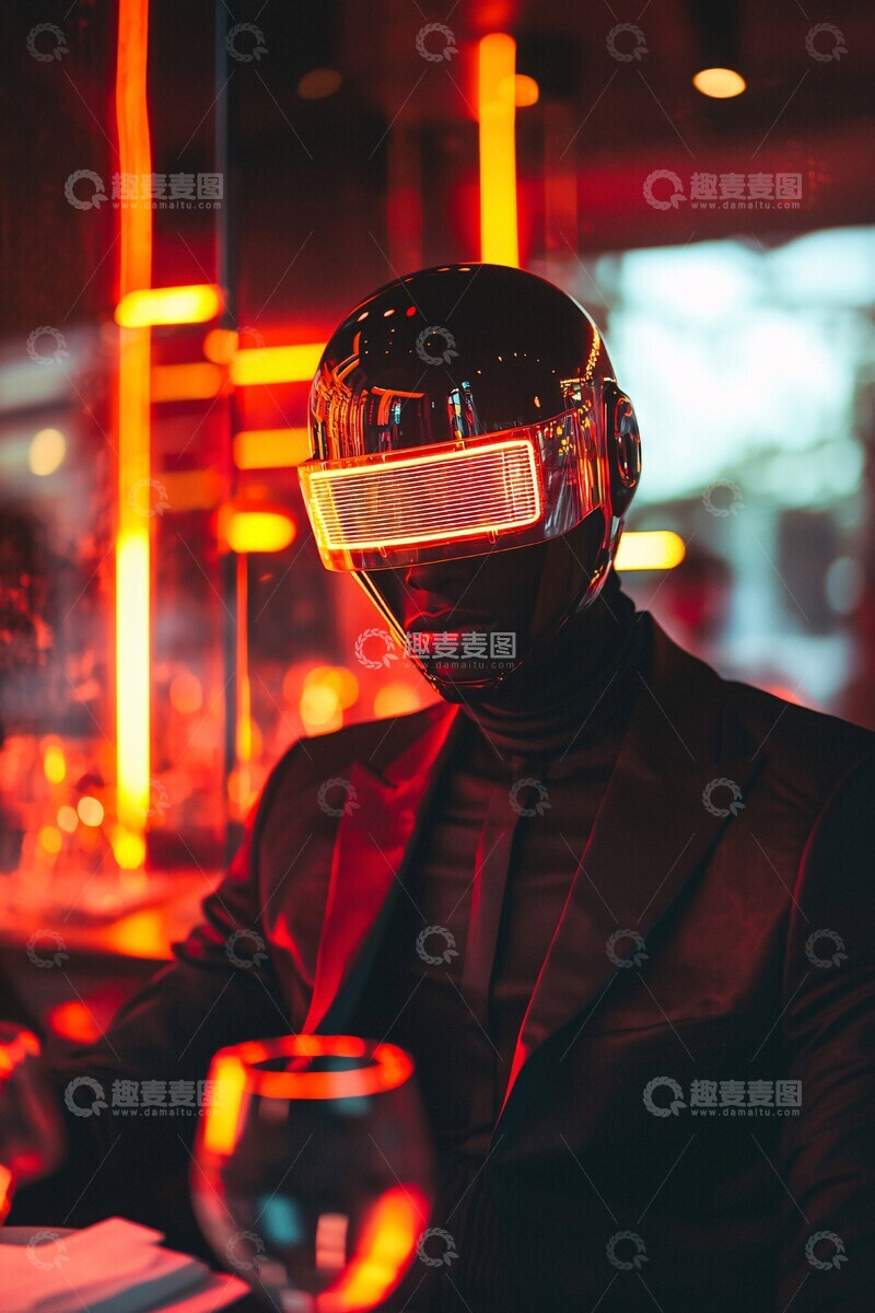 高清大图下载【趣麦麦图】赛博朋克时装午餐1