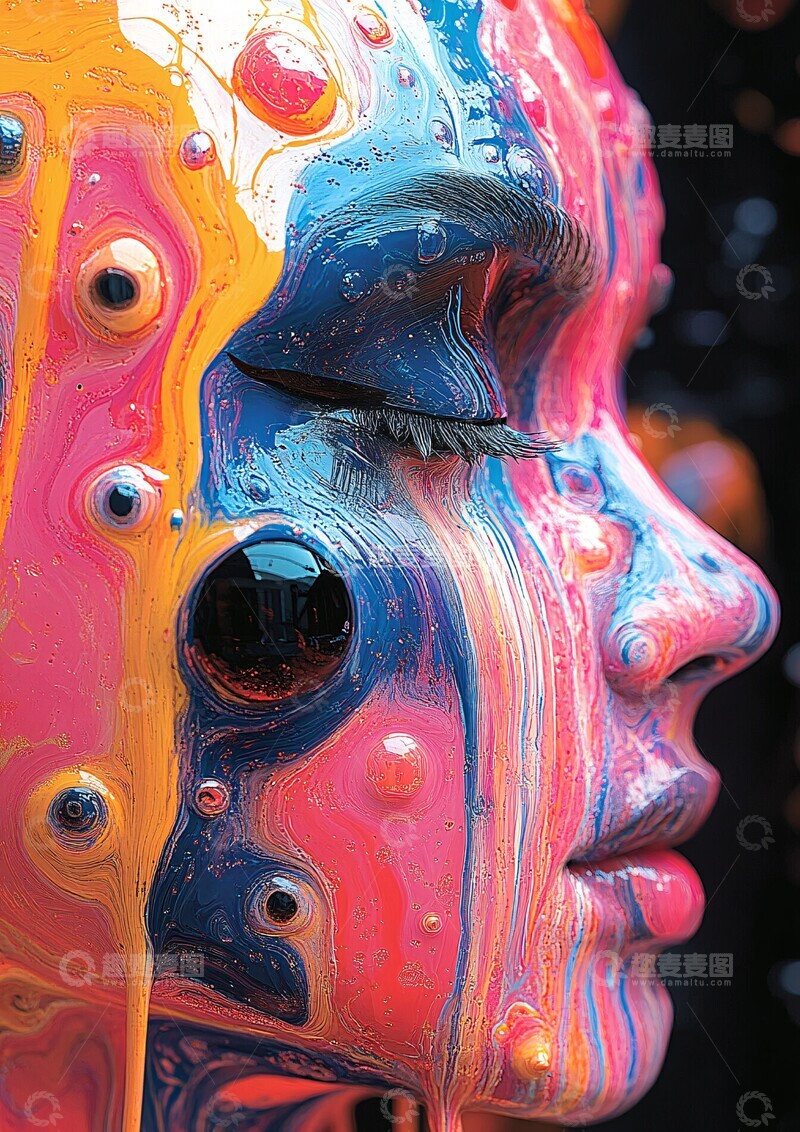 高清大图下载【趣麦麦图】电光酸幻穿戴1