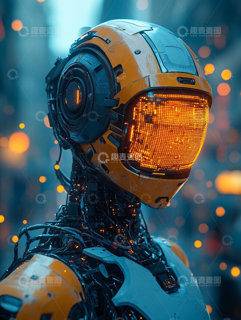 高清大图下载【趣麦麦图】机器人数据代码1