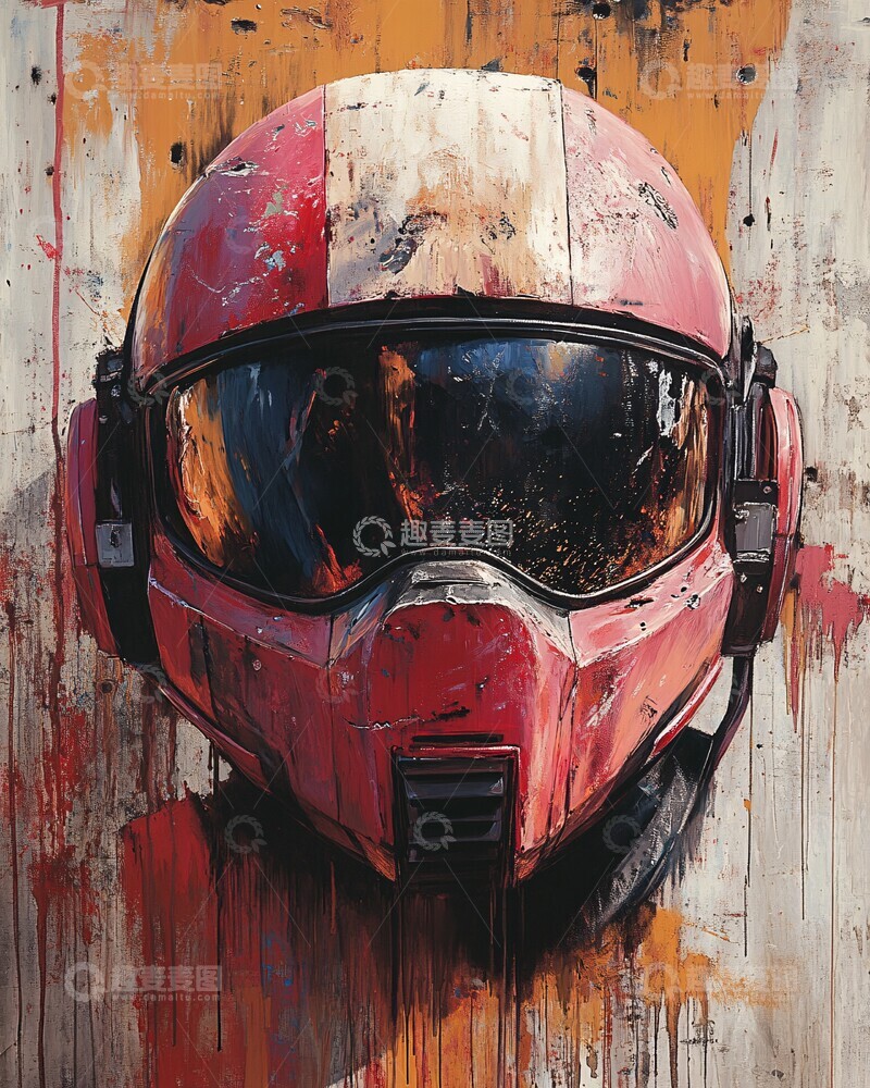 高清大图下载【趣麦麦图】头盔涂鸦墙头盔涂鸦背景1