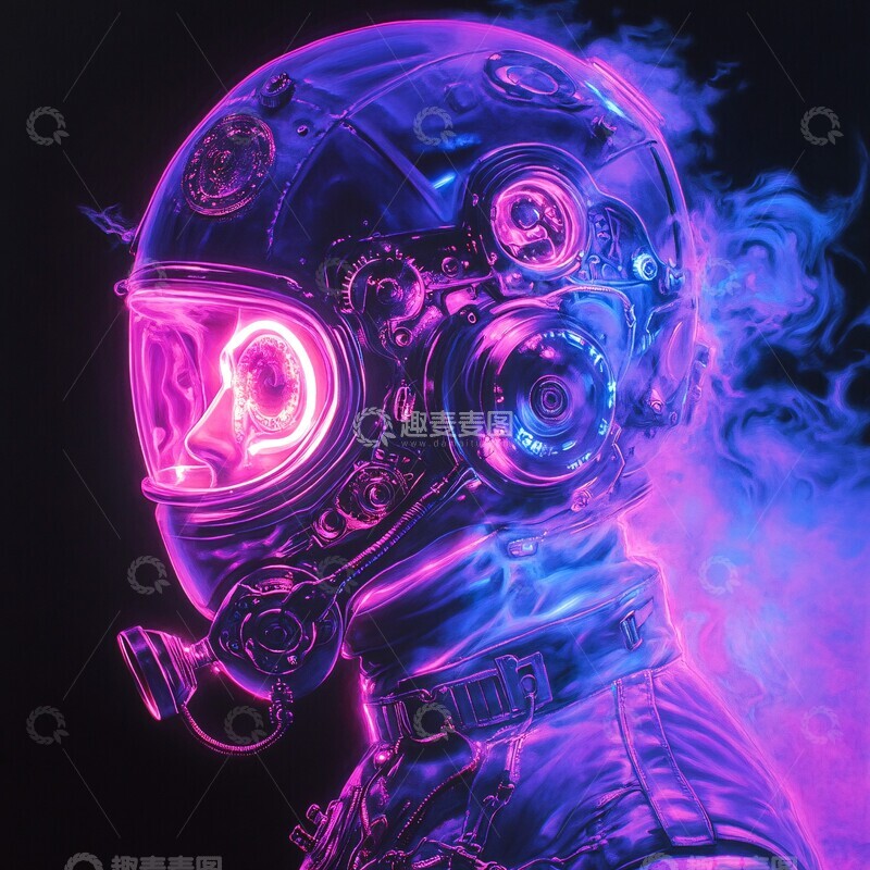 高清大图下载【趣麦麦图】蒸汽朋克赛车手