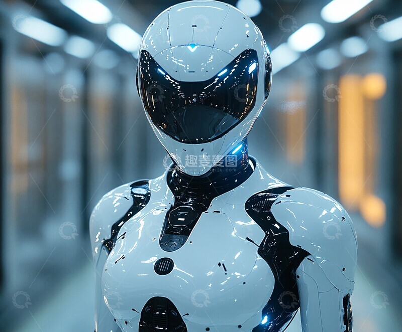 高清大图下载【趣麦麦图】未来博物馆与机器人