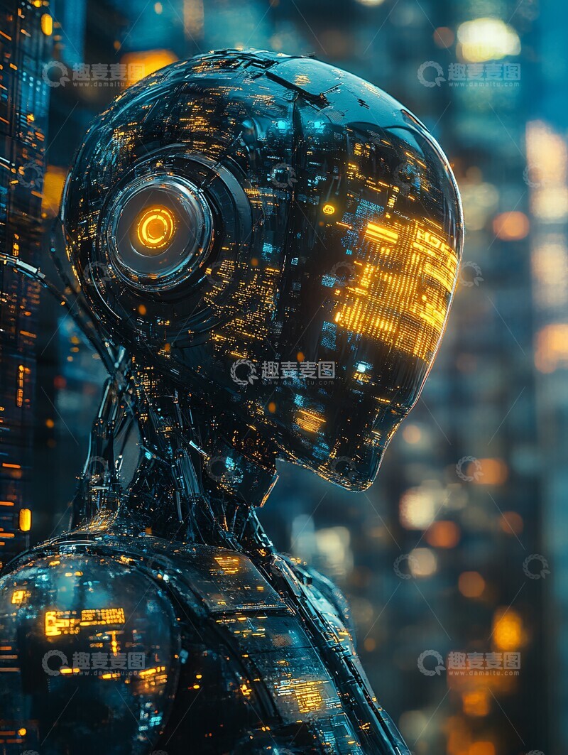 高清大图下载【趣麦麦图】机器人数据代码2