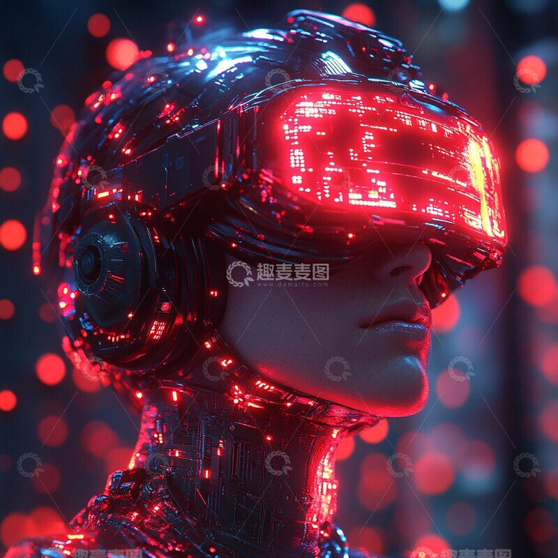 高清大图下载【趣麦麦图】虚拟科技人像2