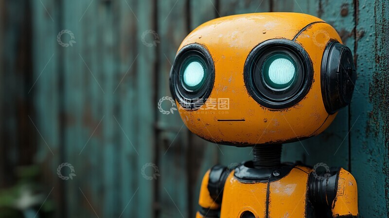 高清大图下载【趣麦麦图】机器人摄影机器人摄影黑色