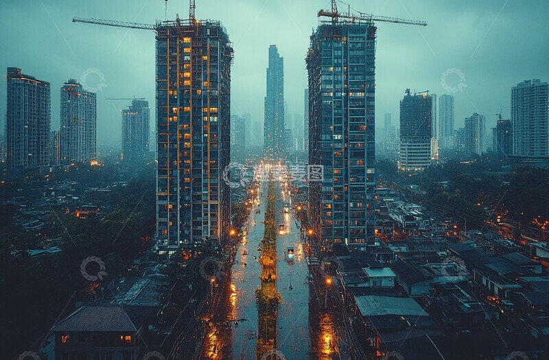 高清大图下载【趣麦麦图】建筑工地景象4