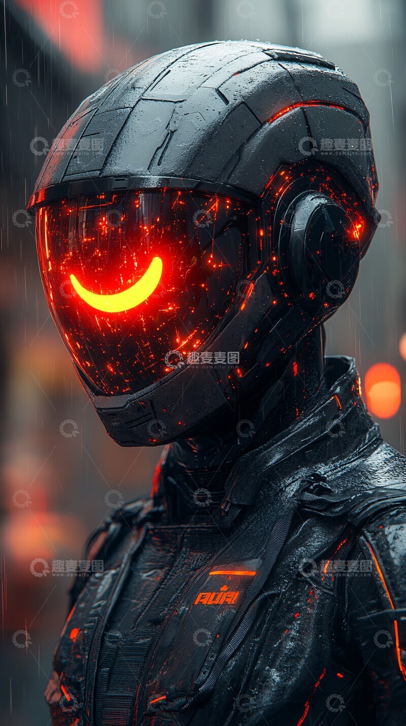 高清大图下载【趣麦麦图】赛博朋克警察2