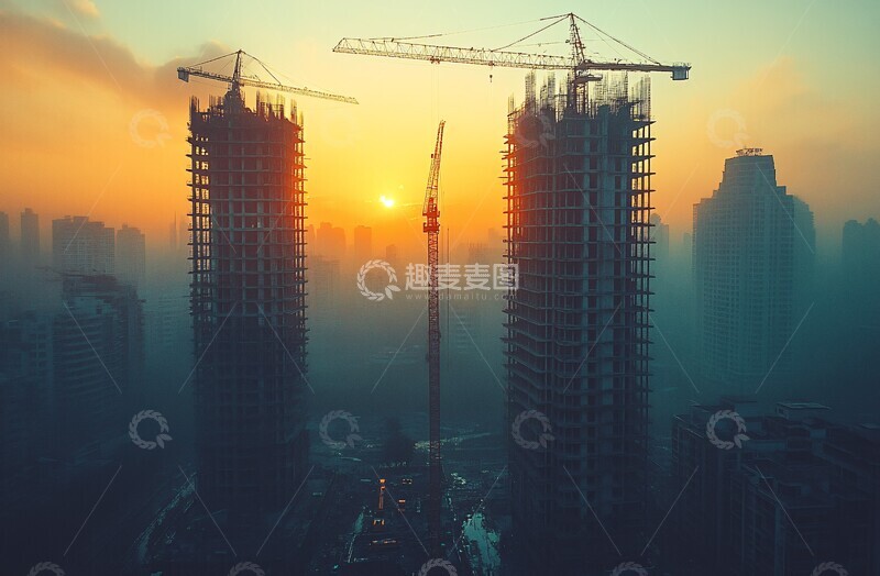 高清大图下载【趣麦麦图】建筑工地景象3