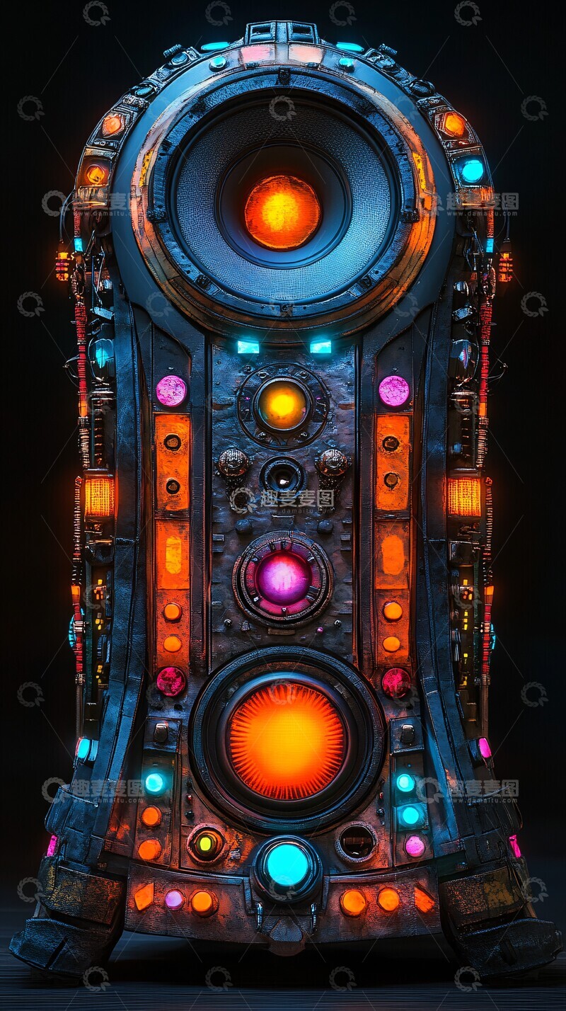 高清大图下载【趣麦麦图】部落战士音乐音箱