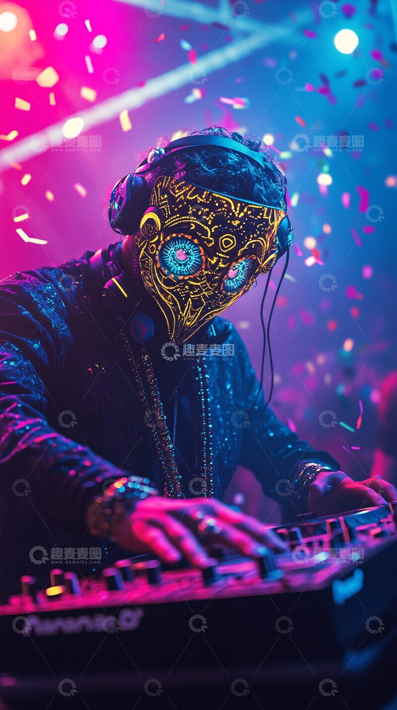 高清大图下载【趣麦麦图】表演舞台表演舞台面具1