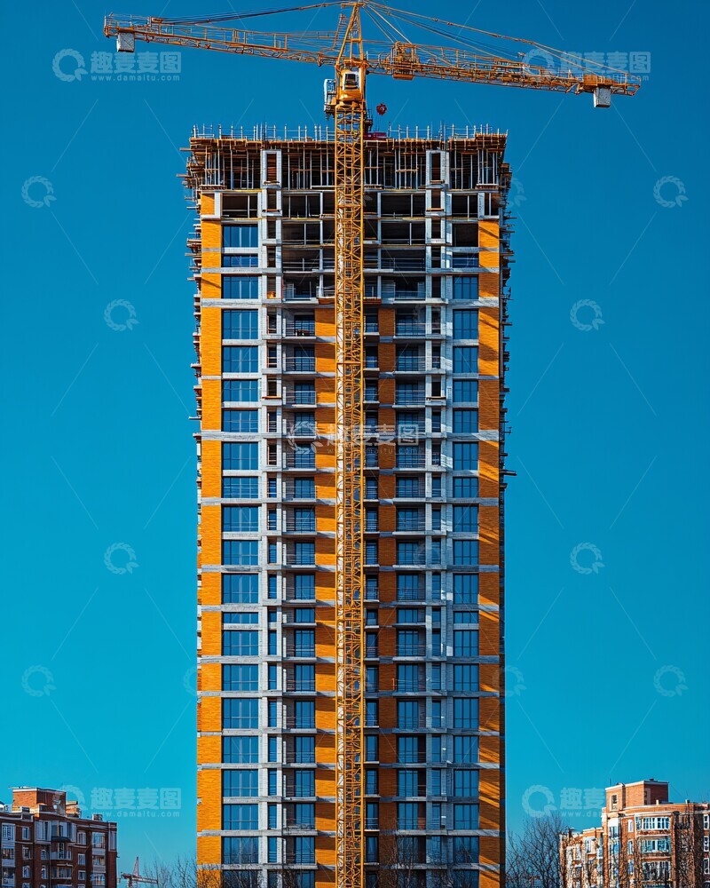 高清大图下载【趣麦麦图】在建高层建筑