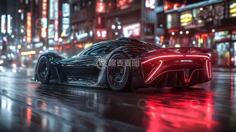 高清大图下载【趣麦麦图】铁侠风格跑车飞驰