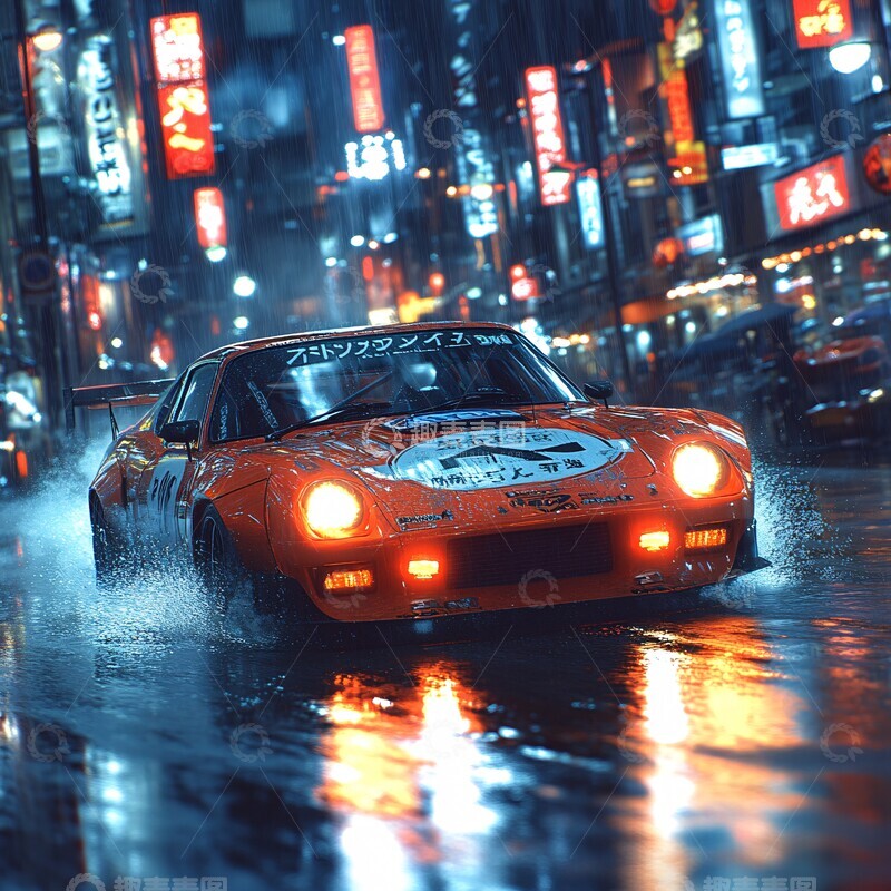 高清大图下载【趣麦麦图】街头赛车瞬间