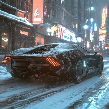 未来汽车雪中城2