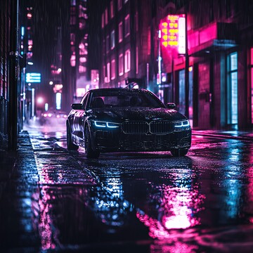 夜色街头的黑车